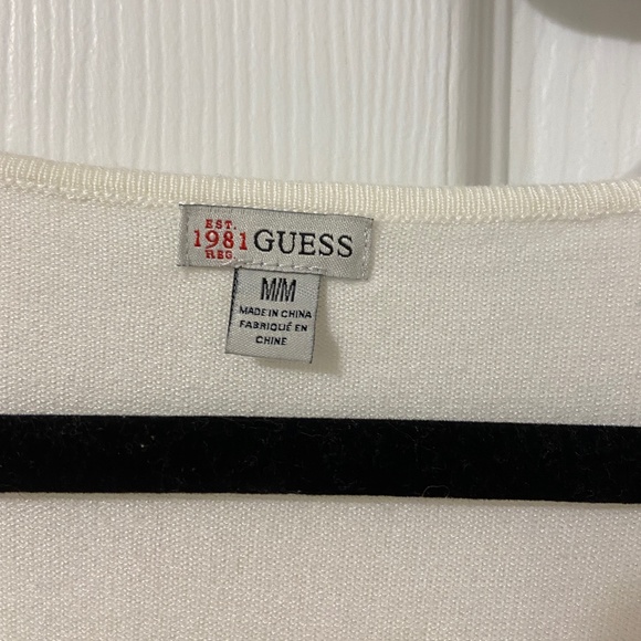 Guess Pullover Sweater with Chiffon Trim  size Medium - Picture 7 of 10